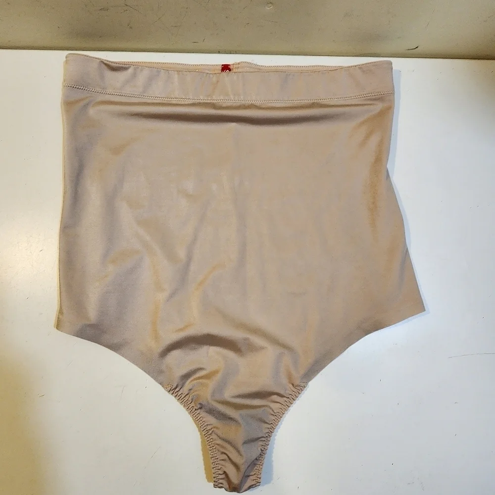 Spanx By Sara Blakely High-Waisted Thong Nude Shapewear Size 2X
